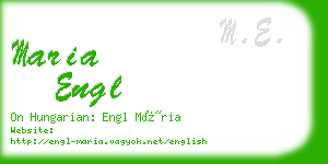 maria engl business card